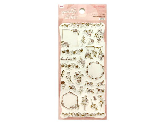 Daiso Sparkle sticker - flower FrontPackage