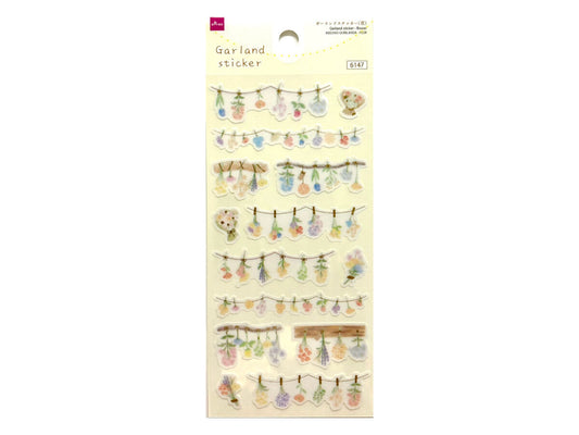 Daiso Garland sticker - flower FrontPackage