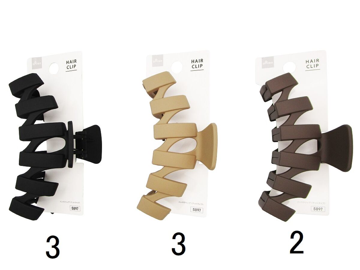 Daiso Claw clip (Matte type) FrontPackage