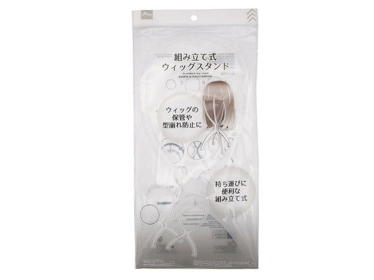 Daiso Assembled wig stand FrontPackage