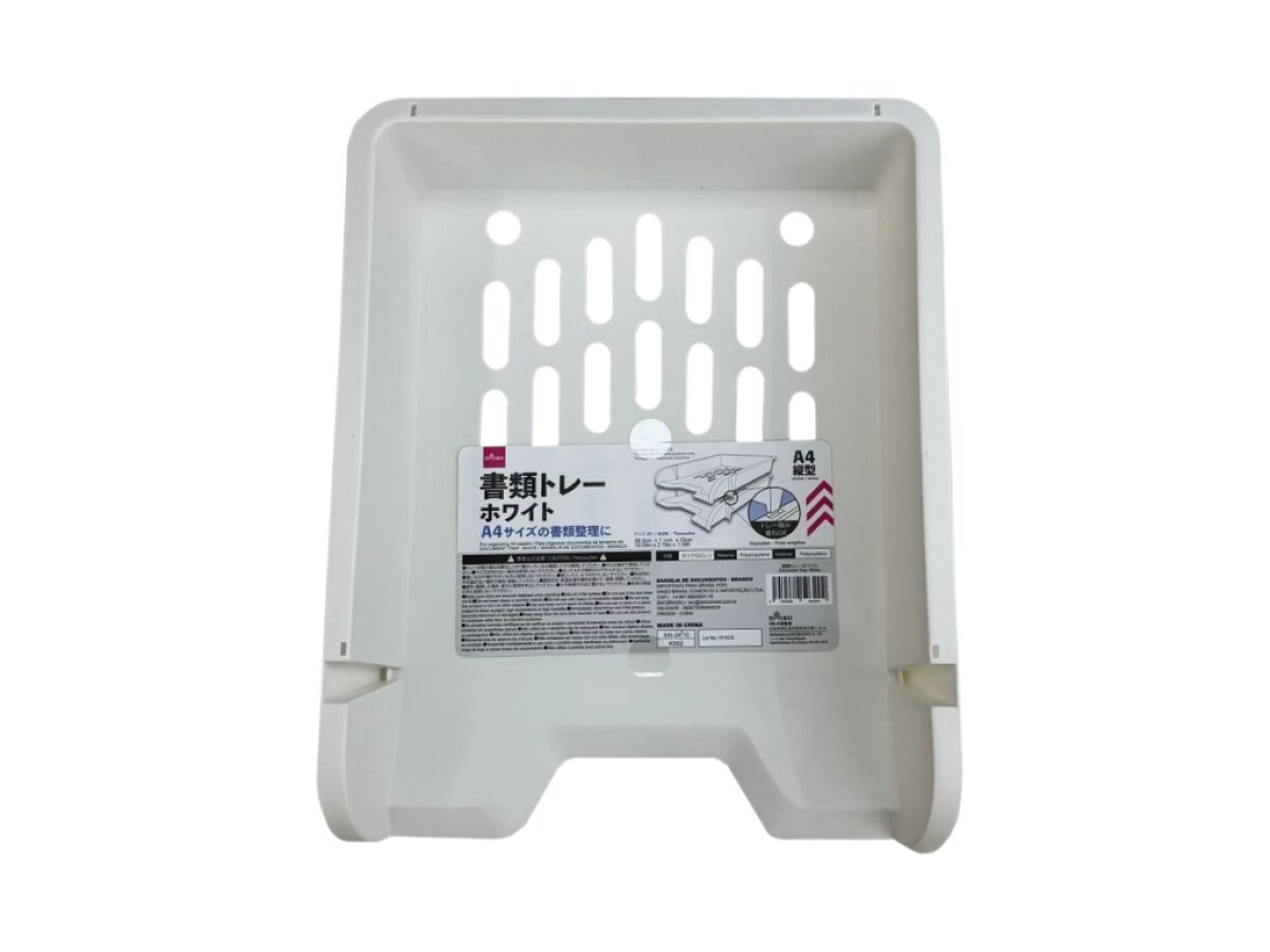 Daiso Document Tray - White - FrontPackage