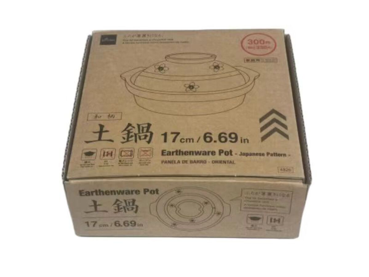 Daiso Earthenware Pot -Japanese Pattern- FrontPackage