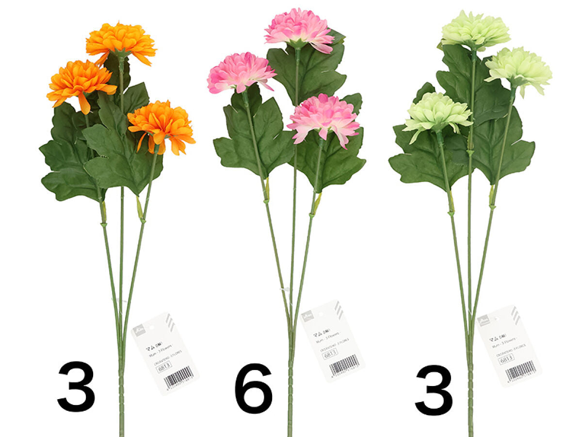 Daiso Mum - 3 Flowers - FrontPackage