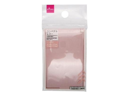 Daiso Compact Mirror -Pink- FrontPackage
