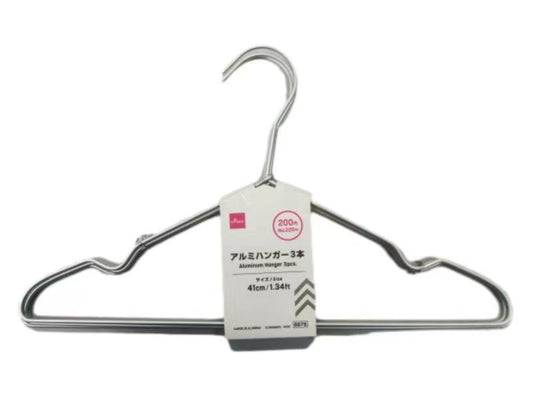 Daiso Aluminum Hanger -3 pcs.- FrontPackage