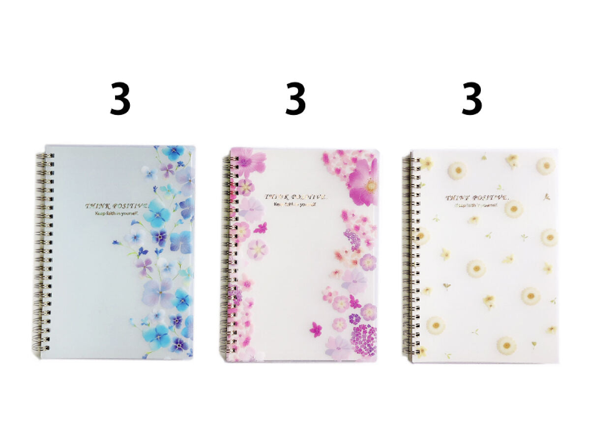 Spiral Notebook-flower-A5-