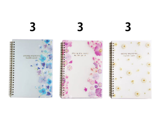 Spiral Notebook-flower-A5-