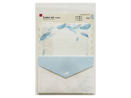 Daiso Letter set  feather FrontPackage