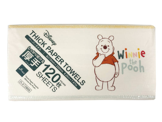 Daiso Thick Paper Towels -120 Sheets- Winnie the Pooh- FrontPackage