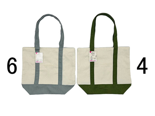 Daiso Bicolor Tote Bag FrontPackage
