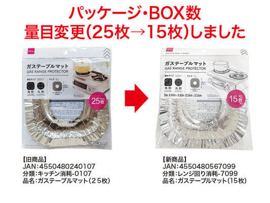 Daiso Gas Range Protector -15 pcs.- FrontPackage