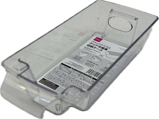 Daiso Stackable Clear Refrigerator Storage Case FrontPackage