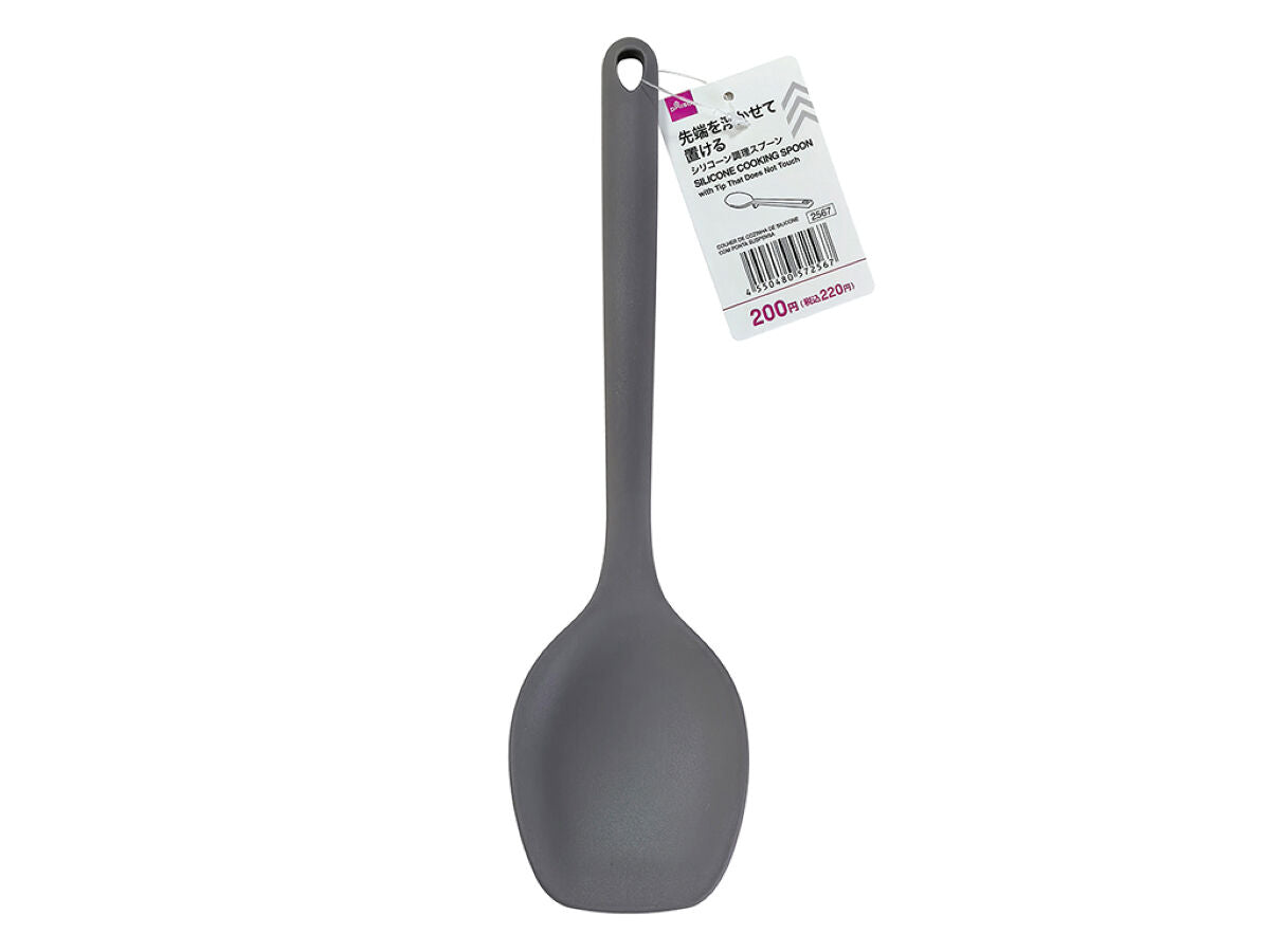 Daiso Silicone Cooking Spoon with Tip That Does Not Touch FrontPackage