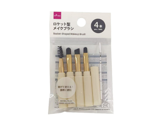 Daiso Rocket-Shaped Makeup Brush FrontPackage