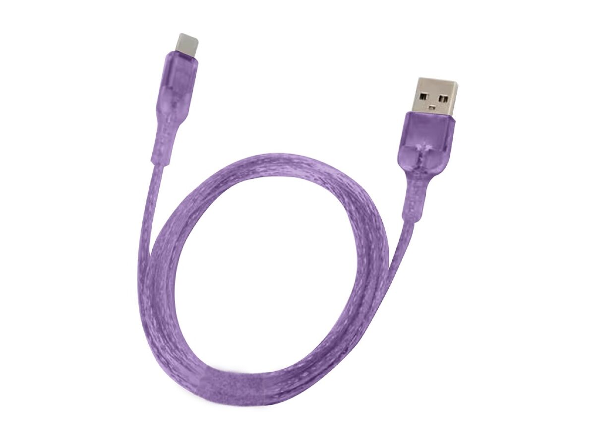 Daiso For Type-C Charging Cable Clear Purple FrontPackage