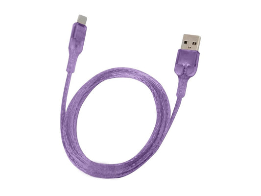 Daiso For Type-C Charging Cable Clear Purple FrontPackage