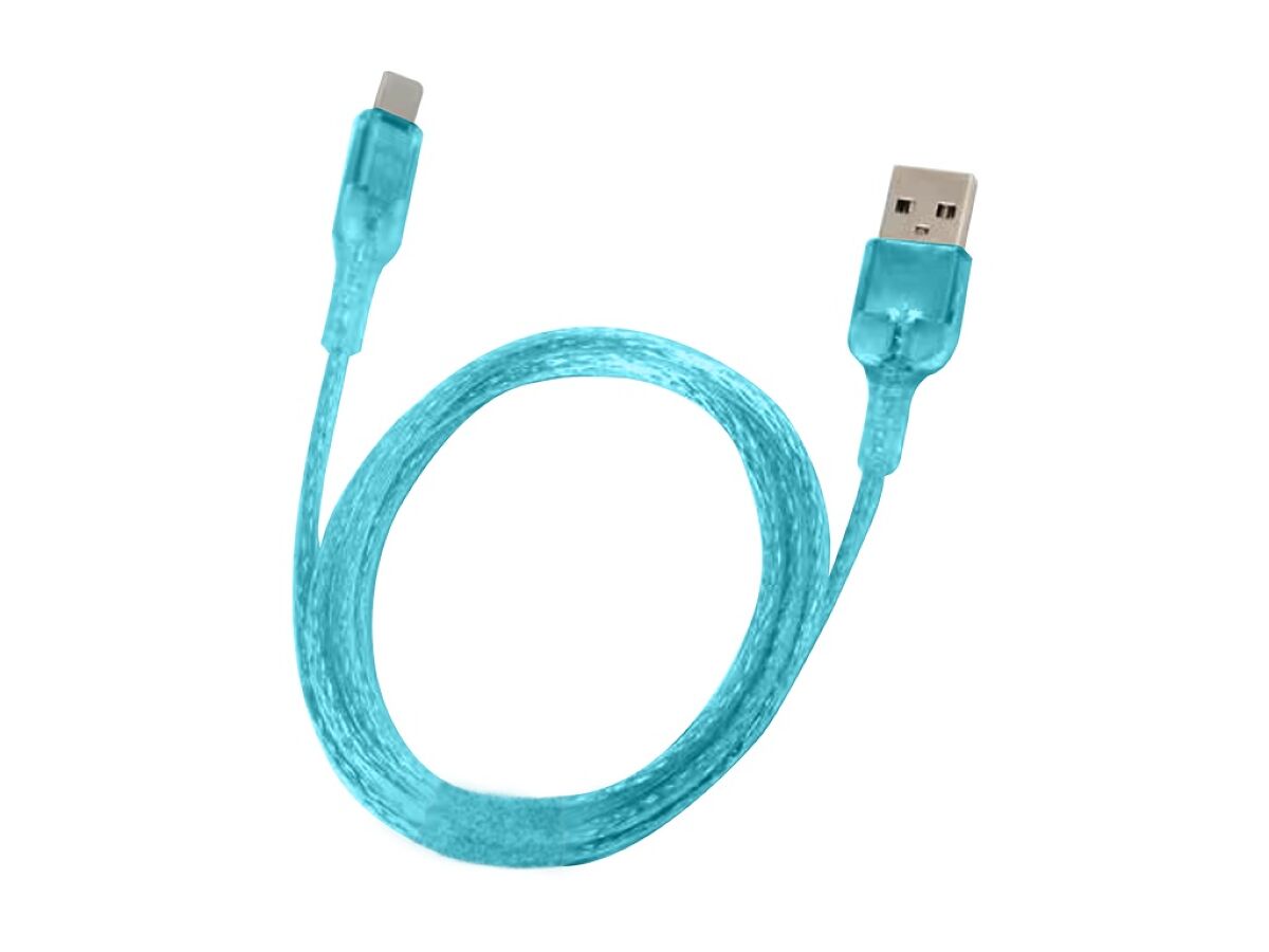 Daiso For Type-C Charging Cable Clear Blue FrontPackage