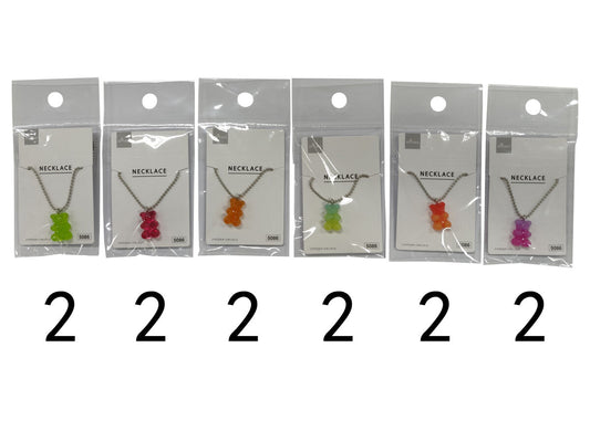 Daiso Bear Gummy Motif Necklace FrontPackage