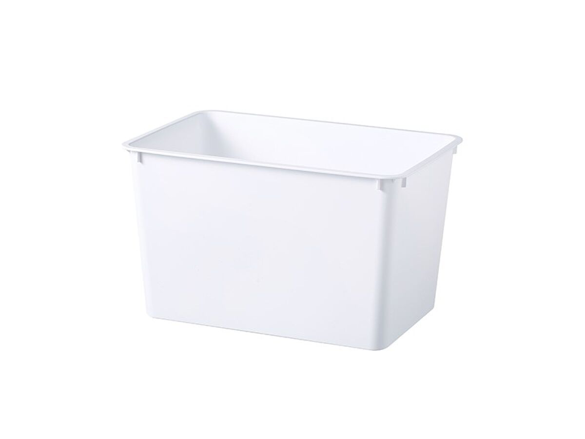 Daiso Square Storage BOX -White- FrontPackage
