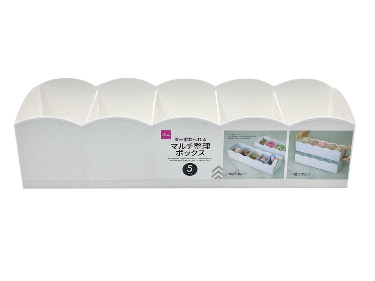 Daiso Multipurpose Organization Box -5 Compartments- FrontPackage