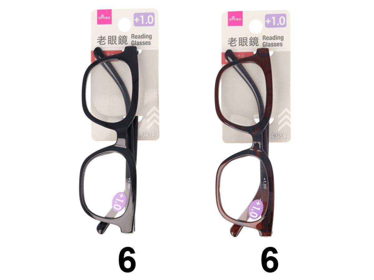 Daiso Reading Glasses -Wellington2- Plus1.0- FrontPackage