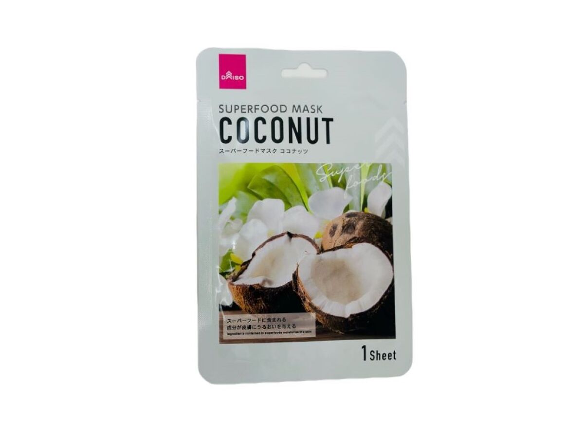 Daiso Superfood mask coconut FrontPackage