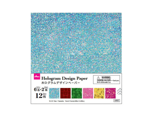 Daiso Hologram designed film 12 sheets FrontPackage
