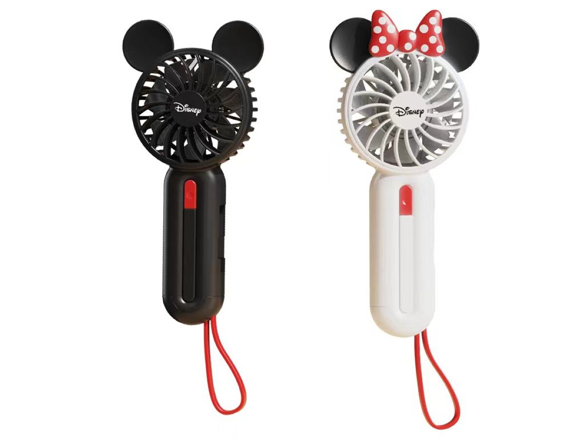 Daiso Fan with Strap -Mickey & Minnie- FrontPackage