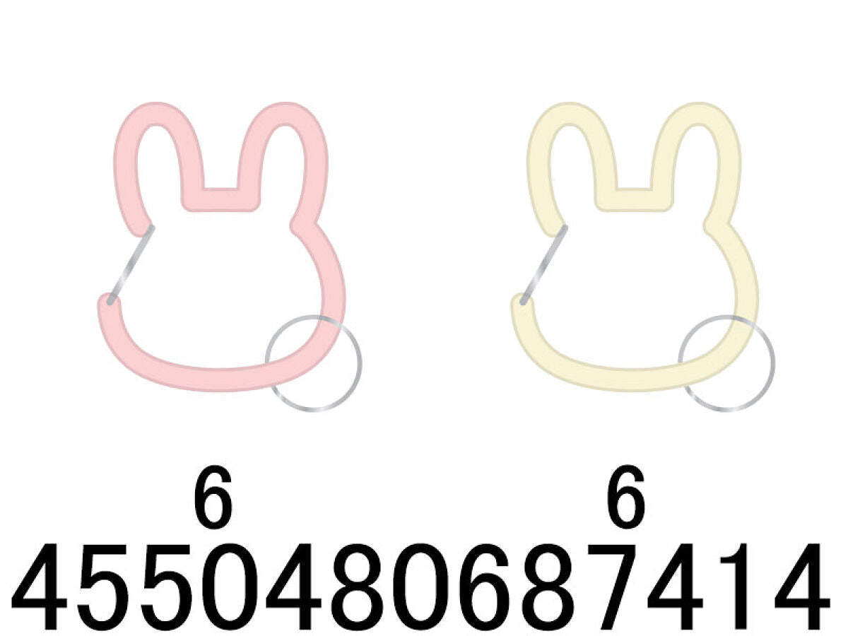 Daiso Acrylic Key Chain - Rabbit - FrontPackage