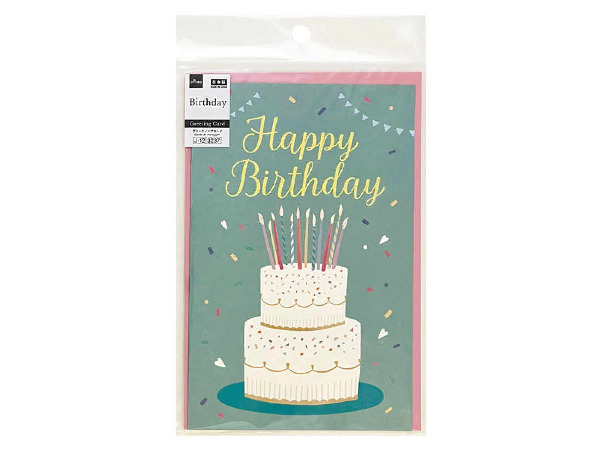Daiso BIG GREETING CARD B BIRTHDAY PARTY FrontPackage