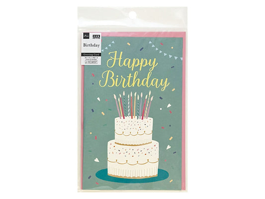 Daiso BIG GREETING CARD B BIRTHDAY PARTY FrontPackage