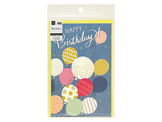 Daiso BIG GREETING CARD B BIRTHDAY BALLOON FrontPackage