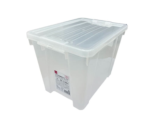 Daiso Storage Box -Clear - with Lid- FrontPackage
