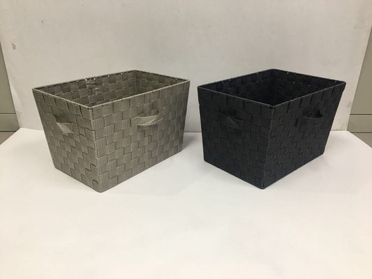 Daiso PP Storage Basket -Color Box Size - Beige - Brown- FrontPackage