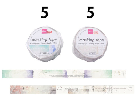 Masking Tape -Fleeting - Purple - White-
