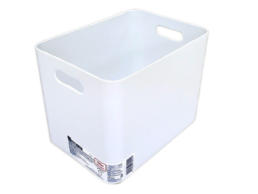 Daiso Stackable Storage Box -Deep -White- FrontPackage