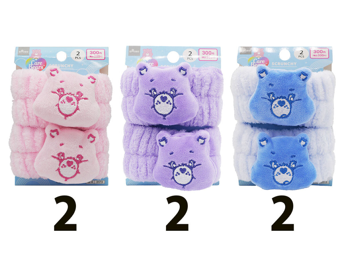 Daiso Fluffy scrunchie Care Bears Face A FrontPackage