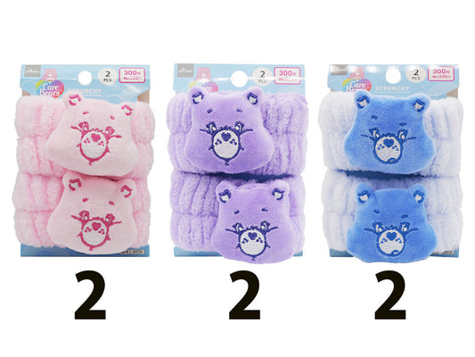 Daiso Fluffy scrunchie Care Bears Face A FrontPackage