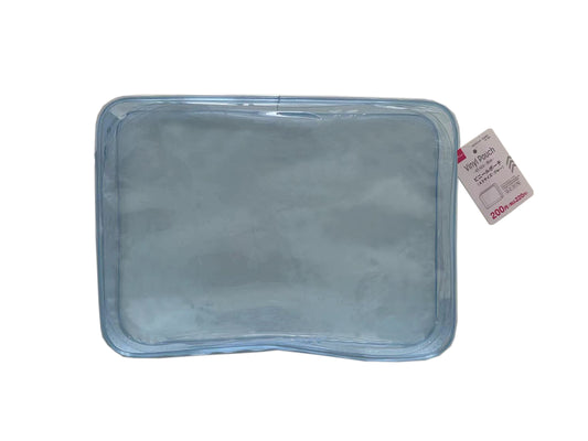 Daiso Vinyl Pouch - A5 size - Blue - FrontPackage