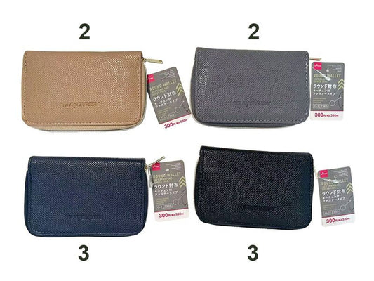 Daiso Round Wallet-Key Chain and zipper type- FrontPackage