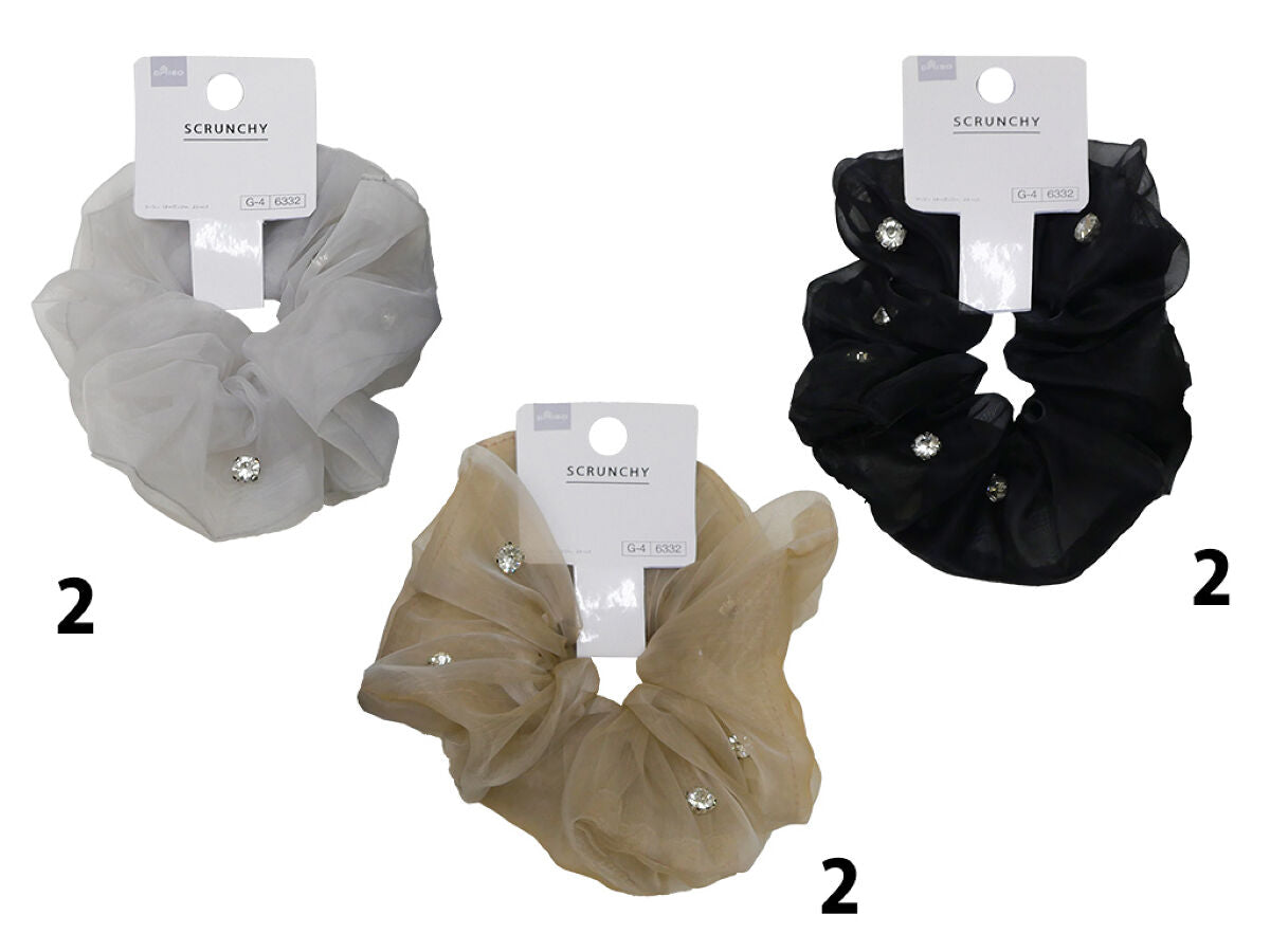 Daiso Scrunchie Organdy stone FrontPackage