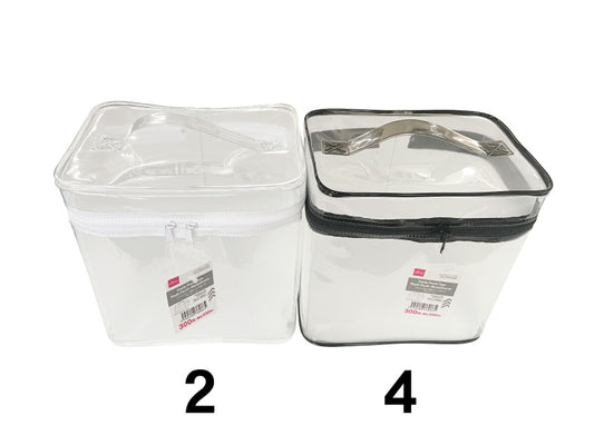 Daiso Vanity Pouch Type Plastic Pouch -Monochrome- FrontPackage