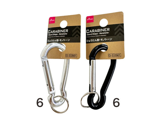 Daiso Carabiner -Gourd Shape - Monotone- FrontPackage