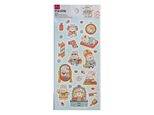 Daiso Sticker - Korean Style Rabbit Unnie - 2 FrontPackage