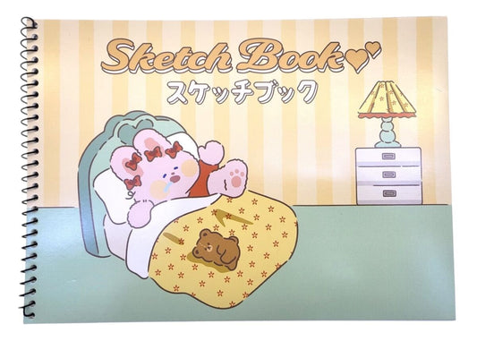 Daiso Sketchbook - Korean Style Rabbit Unnie - B5 - 20 Sheets FrontPackage
