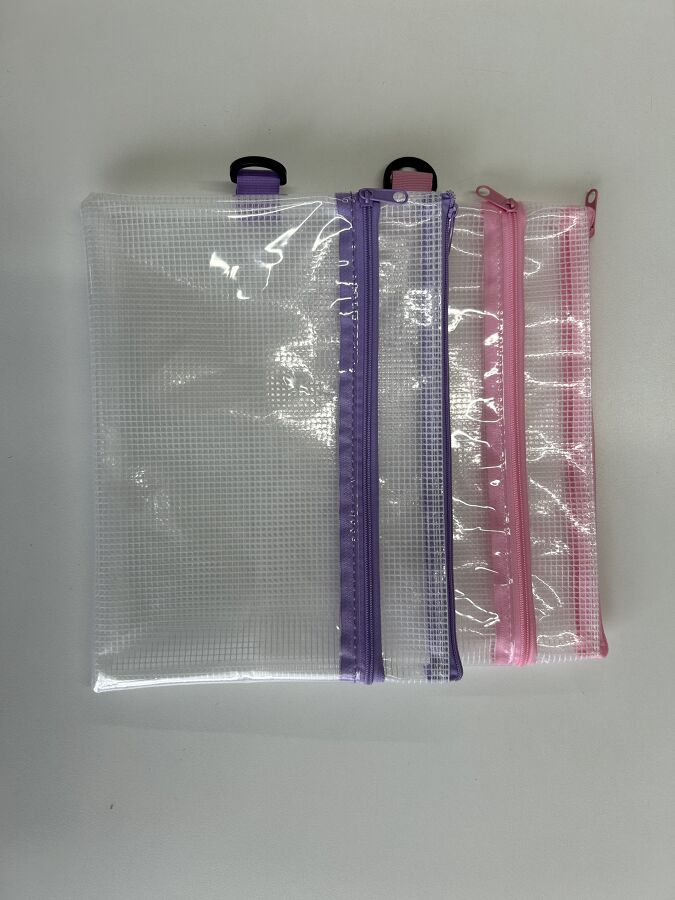 Daiso PEVA Pouch A5 with D-Can PK/PU FrontPackage