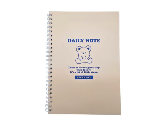 Ring Note - Korean Style Tonton Bear - 40 Sheets