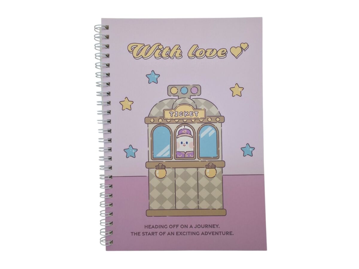 Daiso Ring Note - Korean Style Rabbit Unnie - 40 Sheets FrontPackage