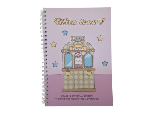 Daiso Ring Note - Korean Style Rabbit Unnie - 40 Sheets FrontPackage