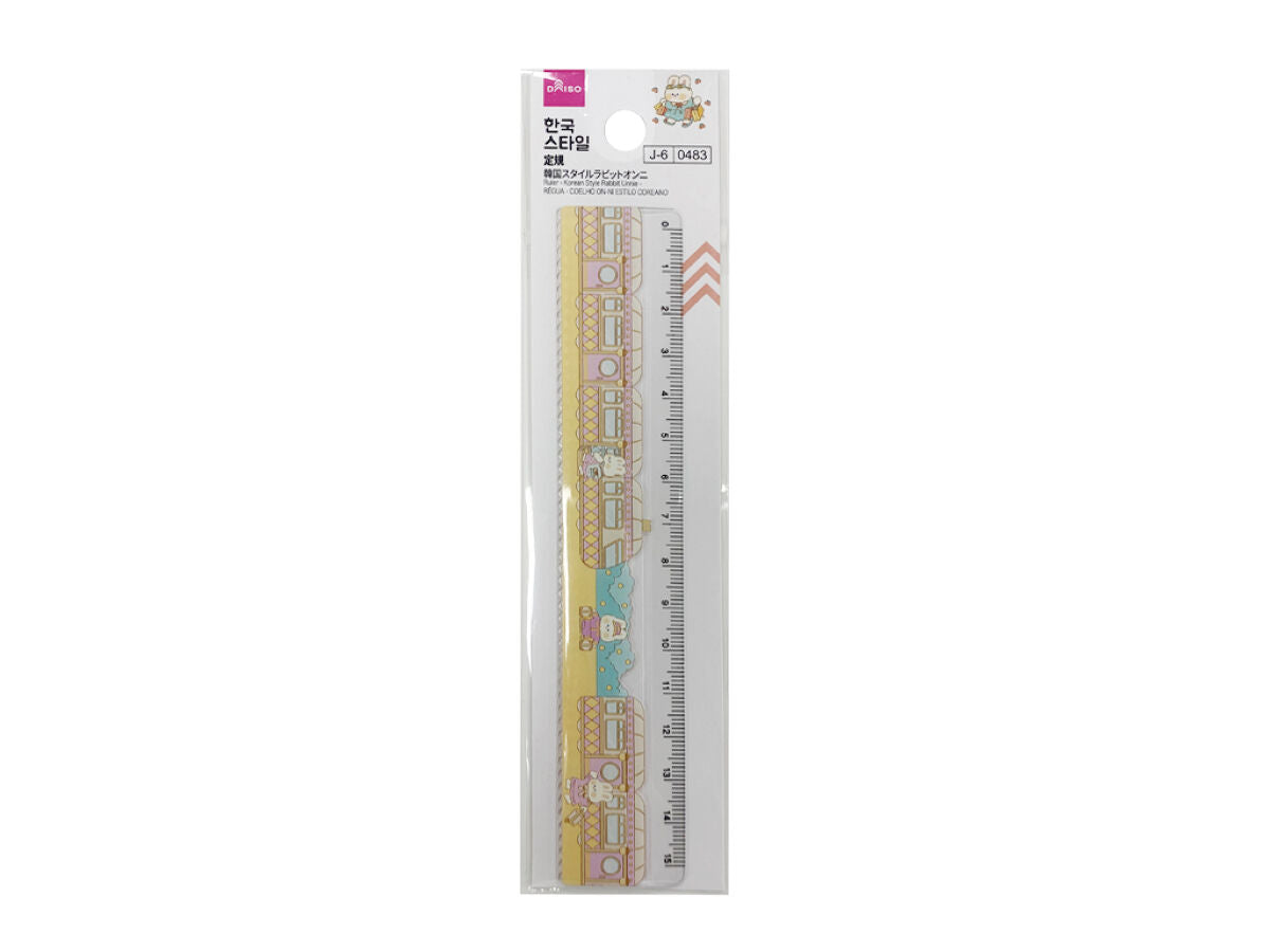 Daiso Ruler Ruler - Korean Style Rabbit Unnie - – DAISO